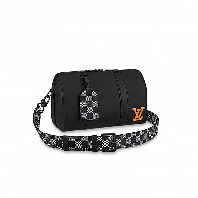 [스페셜오더]LOUIS VUITTON-M58747 루이비통 블루 카우하이드 가죽 시티 키폴