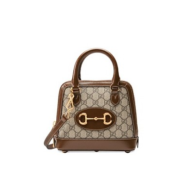 [스페셜오더]GUCCI-640716 9761 구찌 화이트 홀스빗 GG 수프림 1955 미니 탑 핸들백
