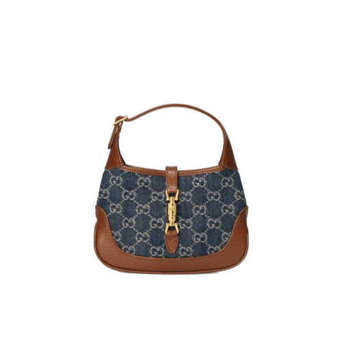 [스페셜오더]GUCCI-‎637092 8375 구찌 블루 오가닉 GG 데님 재키 1961 미니 호보백