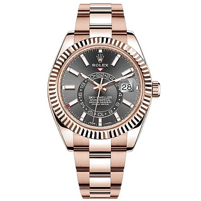 [스페셜오더]ROLEX-롤렉스 SKY-DWELLER 스카이 드웰러 스틸 블랙 홍콩명품시계 42mm