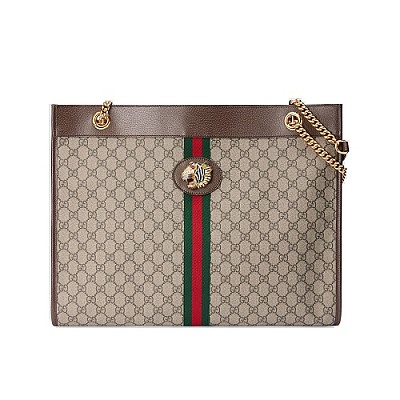 [스페셜오더]GUCCI-537219 4065 구찌 다크 블루 스웨이드 가죽 타이거 헤드 라지 토트백