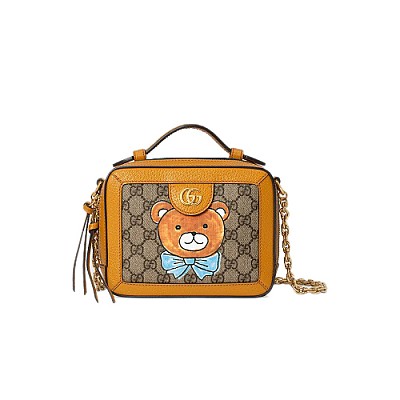 GUCCI-658551 구찌 베이지/에보니 오피디아 GG 미니 숄더백 20cm