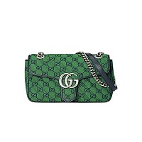 GUCCI-443497 4143 구찌 블루 GG 데님 GG 마몽 스몰 숄더백