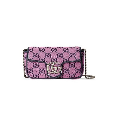 GUCCI-476433 6705 구찌 라이트 핑크 GG 마몽 수퍼 미니백