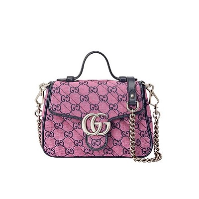 [스페셜오더]GUCCI-583571 1000 구찌 GG 마몽 블랙 미니 탑 핸들백