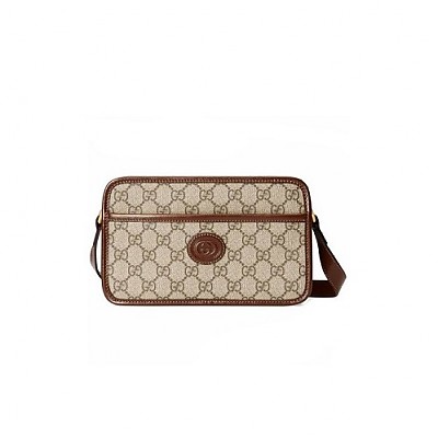 GUCCI-658572 구찌 블랙 인터로킹 G 미니 숄더백 22.5cm