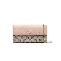 [스페셜오더]GUCCI-‎546585 1283 구찌 블랙 GG 마몽 체인 지갑