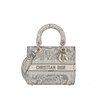 [스페셜오더]DIOR-M0565 디올 블루 Palms 자수 LADY D-LITE 미디엄 백