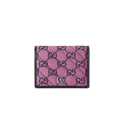 GUCCI-466492 5279 구찌 핑크 GG 마몽 GG 멀티컬러 카드 지갑