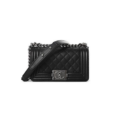 [스페셜오더]CHANEL-A67085 샤넬 화이트 카프스킨 브레이드 골드메탈 보이 샤넬 스몰 플랩백