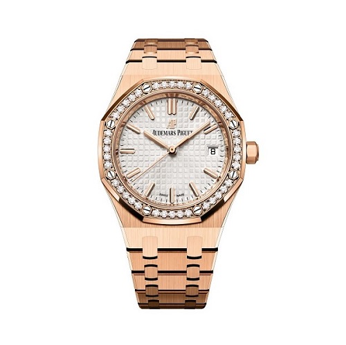 [스페셜오더]Audemars Piguet-오데마피게 로얄 오크 셀프와인딩 핑크 골드 다이아 Ladies시계 34mm