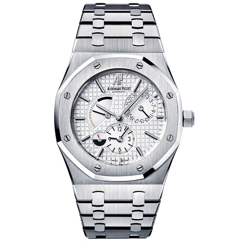 [스페셜오더]Audemars Piguet-오데마피게 로얄 오크 듀얼타임 파워리저브 스틸 화이트 41mm