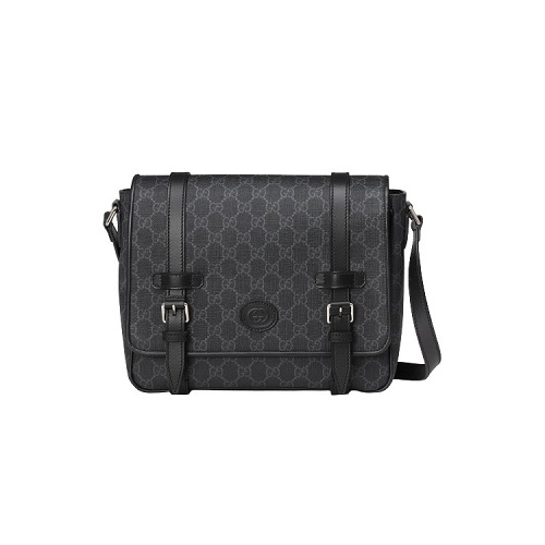 [스페셜오더]GUCCI-‎658542 1000 구찌 블랙 GG 수프림 메신저백