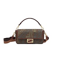[스페셜오더]FENDI-8BR792 펜디 옐로우 글레이즈드 캔버스 미디엄 바게트 1997 백