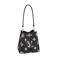 LV-M44020 루이비통 블랙 모노그램 네오노에 MM 버킷 백 26cm