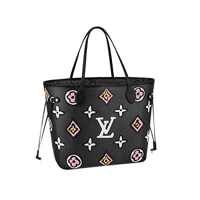 LV-M45685 루이비통 블랙 모노그램 앙프렝뜨 네버풀 MM 토트백 31cm