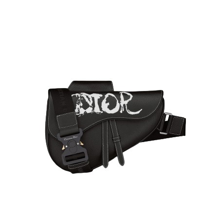 [스페셜오더]DIOR-1ADPO 디올 블랙 PETER DOIG SADDLE 백