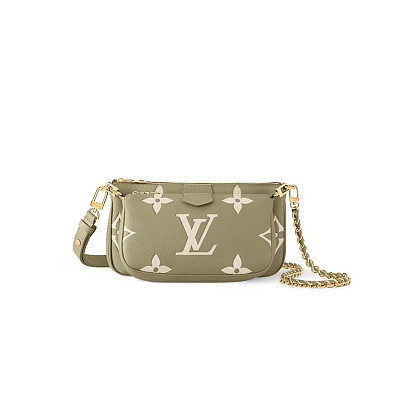 [퍼팩트버전]LOUIS VUITTON-M57633 루이비통 파스텔 블루 모노그램 자이언트 멀티 포쉐트 악세수아