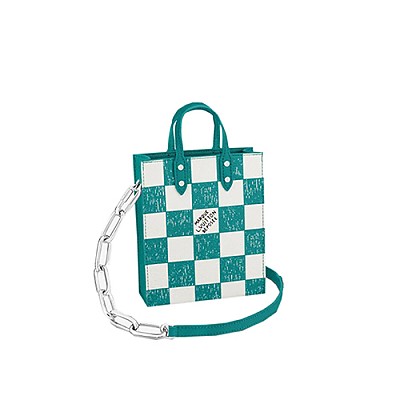 [스페셜오더]LOUIS VUITTON-M80841 루이비통 블루 카우하이드 가죽 삭 플라 XS