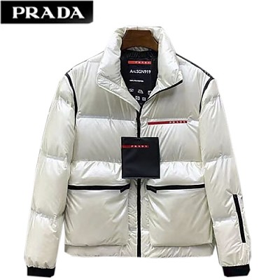 PRADA-09262 프라다 오렌지 나일론 패딩 남성용