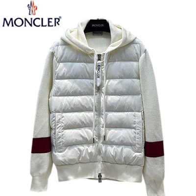 MONCLER-10033 몽클레어 블랙 니트 패딩 후드 쟈켓 남성용