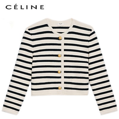 CELINE-2A98S57 셀린느 오프화이트 CHASSEUR 가디건