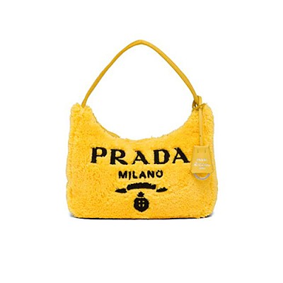 [스페셜오더]PRADA-1NE515 프라다 화이트 시어링 테리 호보백