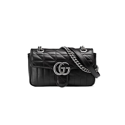 [스페셜오더]GUCCI-446744 1000 구찌 GG 마몽 블랙 미니 숄더백