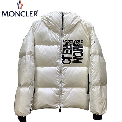 MONCLER-10161 몽클레어 블랙 나일론 프린트 장식 패딩 남성용