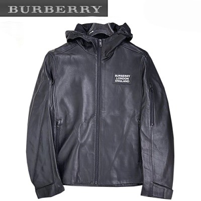 [스페셜오더]BURBERRY-10281 버버리 블랙 양가죽 후드 쟈켓 남성용