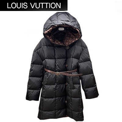 LOUIS VUITTON-10291 루이비통 카키 모노그램 디테일 롱 패딩 여성용