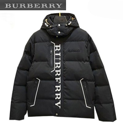 BURBERRY-11079 버버리 블랙 BURBERRY 프린트 장식 패딩 남성용