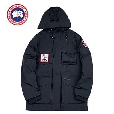 CANADA GOOSE-11147 캐나다구스 블루 패치 장식 패딩 남성용