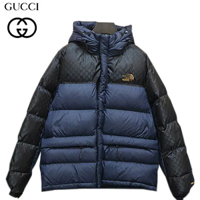 GUCCI-11192 구찌 블루 더블 G 디테일 구찌 X 노스페이스 콜라보 패딩 남성용