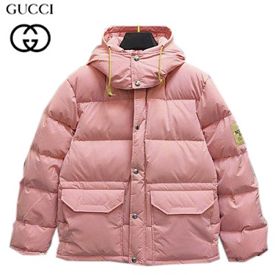 GUCCI-111911 구찌 핑크 나일론 구찌 X 노스페이스 콜라보 패딩 여성용