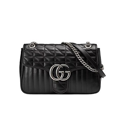 [스페셜오더]GUCCI-443496 1000 구찌 GG 마몽 블랙 미디엄 숄더백