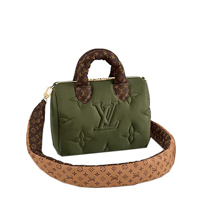 [스페셜오더]LOUIS VUITTON-M59009 루이비통 카키 모노그램 에코닐 스피디 반둘리에 25