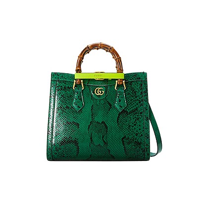 [스페셜오더]GUCCI-‎660195 3177 구찌 에메랄드 다이애나 뱀부 핸들 스몰 토트백