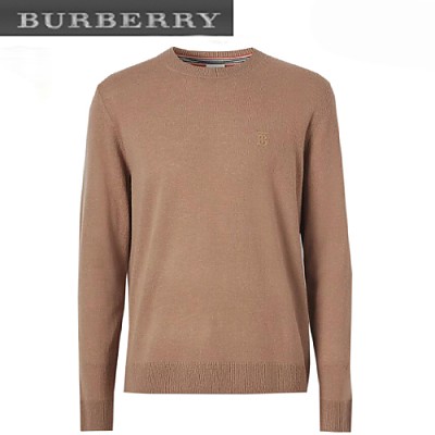 BURBERRY-80292471 버버리 블랙 모노그램 모티프 캐시미어 스웨터