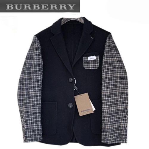 BURBERRY-01044 버버리 블랙 울 체크무늬 쟈켓 남성용