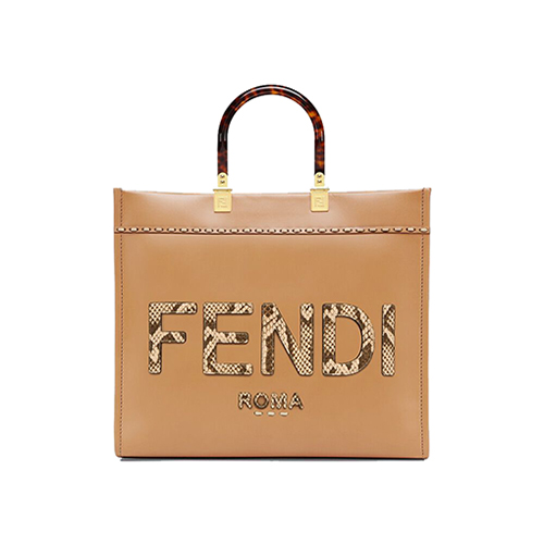 [스페셜오더]FENDI-8BH386 펜디 브라운 펜디 엘라프 선샤인 미디엄 쇼퍼 백