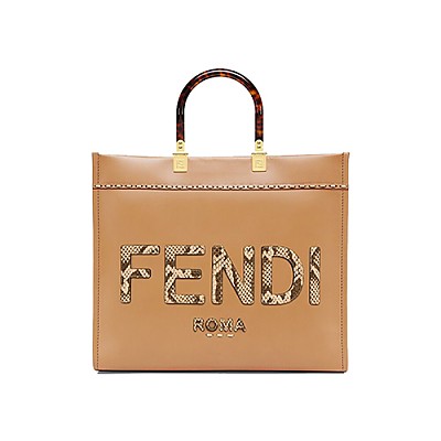 FENDI-8BH386 펜디 브라운 선샤인 미디엄 쇼퍼 백