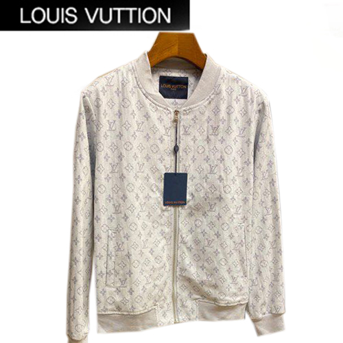 LOUIS VUITTON-01183 루이비통 라이트 그레이 모노그램 데님 봄버 쟈켓 남성용