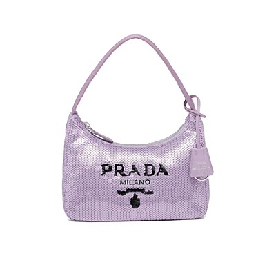 [스페셜오더]PRADA-1NE515 프라다 화이트 시어링 테리 호보백