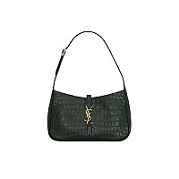 SAINT LAURENT-657228 생 로랑 블랙 크로커다일 엠보싱 LE 5 À 7 스몰 호보 백 23cm