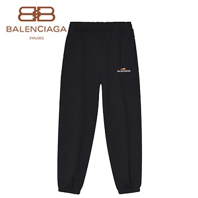 BALENCIAGA-02138 발렌시아가 베이지 로고 아플리케 디테일 스웨트팬츠 남여공용