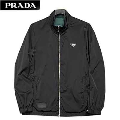 PRADA-021113 프라다 블루 로고 프린트 바람막이 쟈켓 남성용