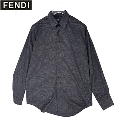 FENDI-02201 펜디 블랙 더블 F 셔츠 남성용