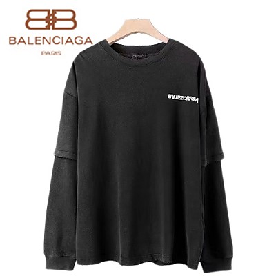 BALENCIAGA-021413 발렌시아가 블랙 BALENCIAGA 프린트 장식 스웨트셔츠 남성용