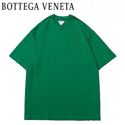 BOTTEGA VENE**-022810 보테가 베네타 화이트 트라이앵글 로고 디테일 티셔츠 남여공용